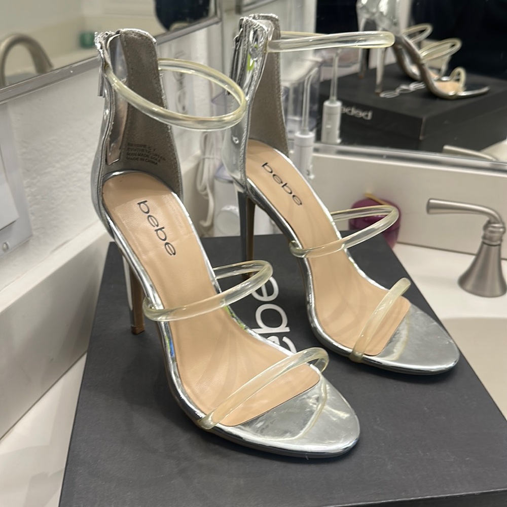 Bebe pre-loves heels.